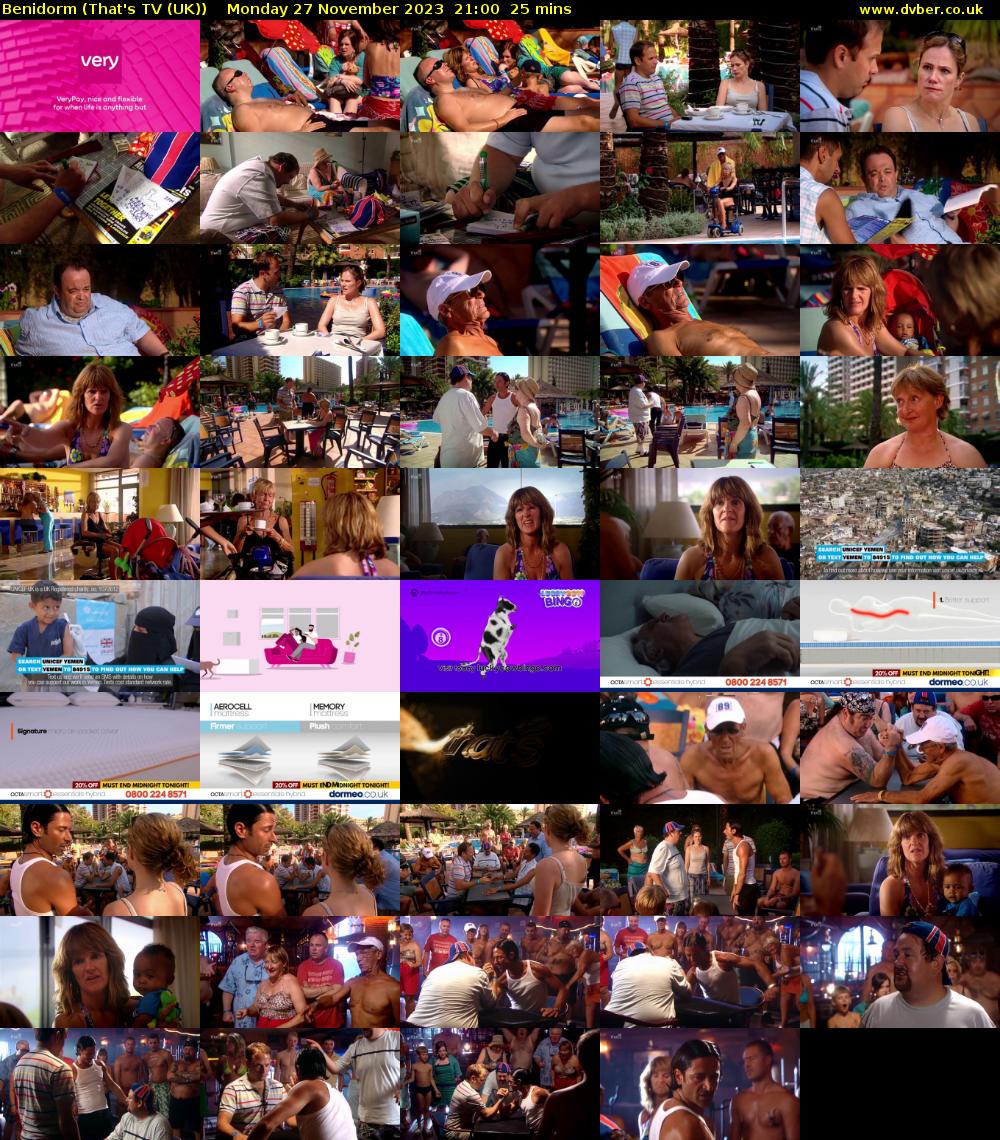 Benidorm (That's TV (UK)) Monday 27 November 2023 21:00 - 21:25