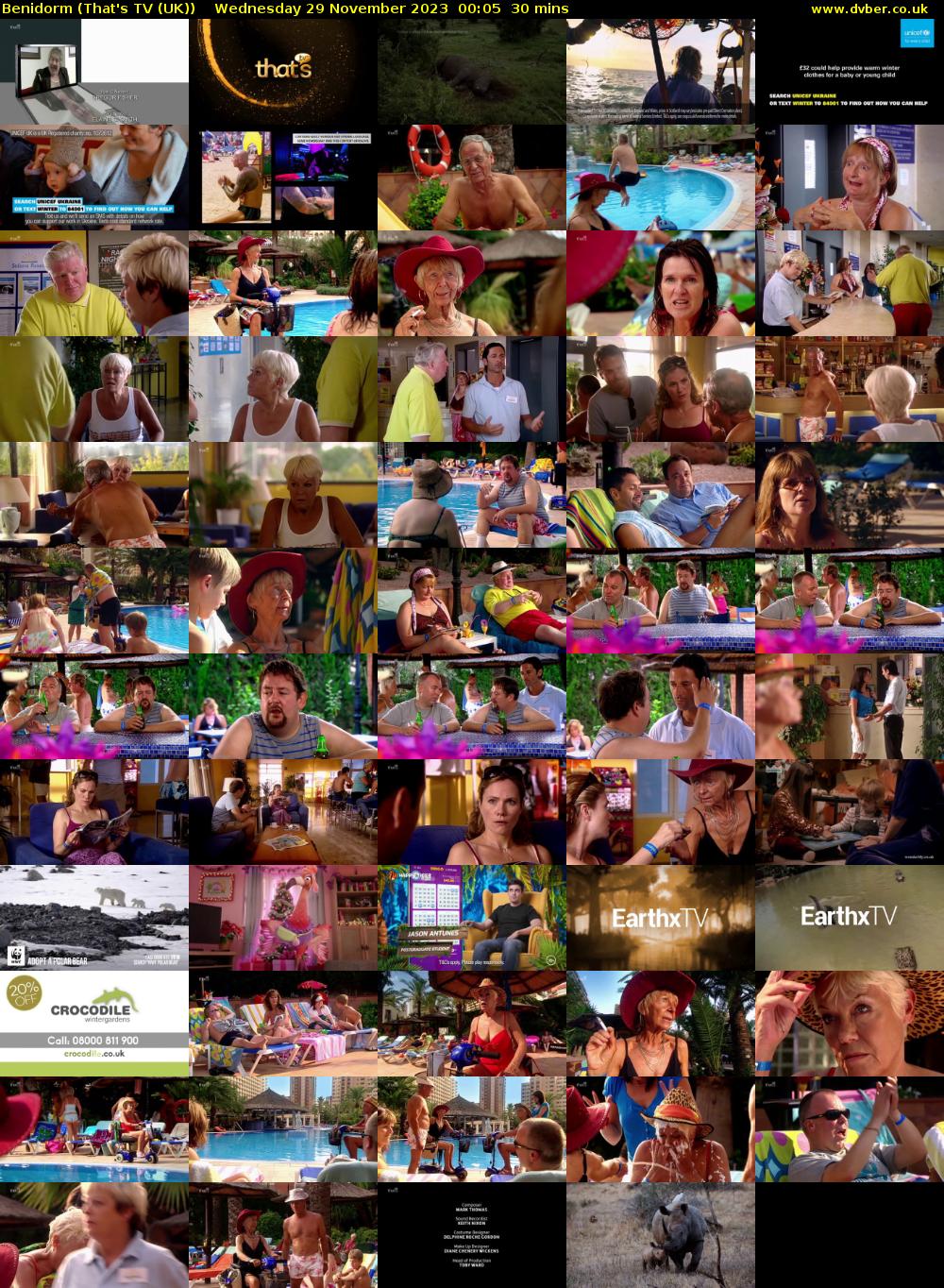 Benidorm (That's TV (UK)) Wednesday 29 November 2023 00:05 - 00:35