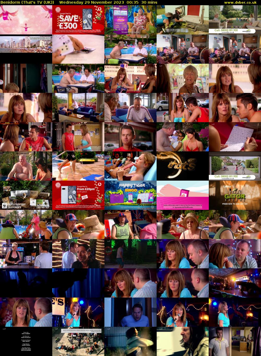Benidorm (That's TV (UK)) Wednesday 29 November 2023 00:35 - 01:05