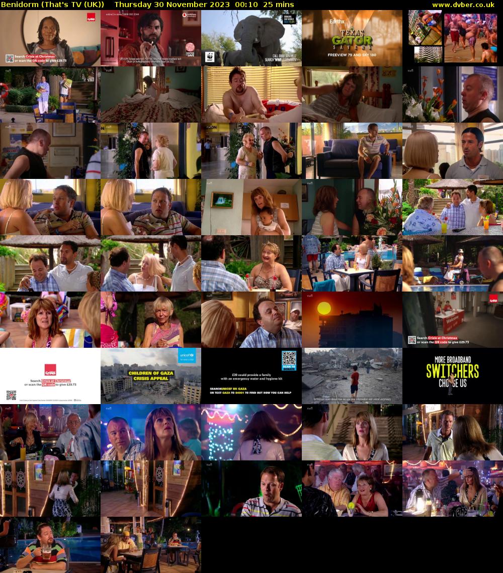 Benidorm (That's TV (UK)) Thursday 30 November 2023 00:10 - 00:35