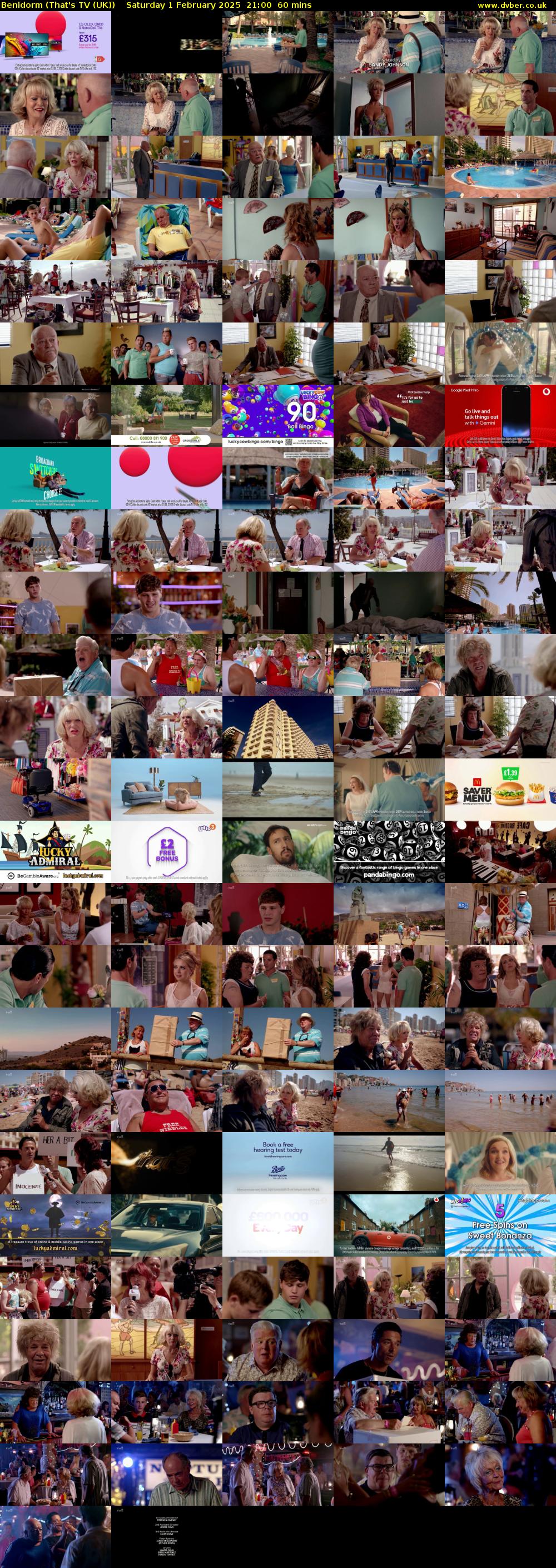 Benidorm (That's TV (UK)) Saturday 1 February 2025 21:00 - 22:00