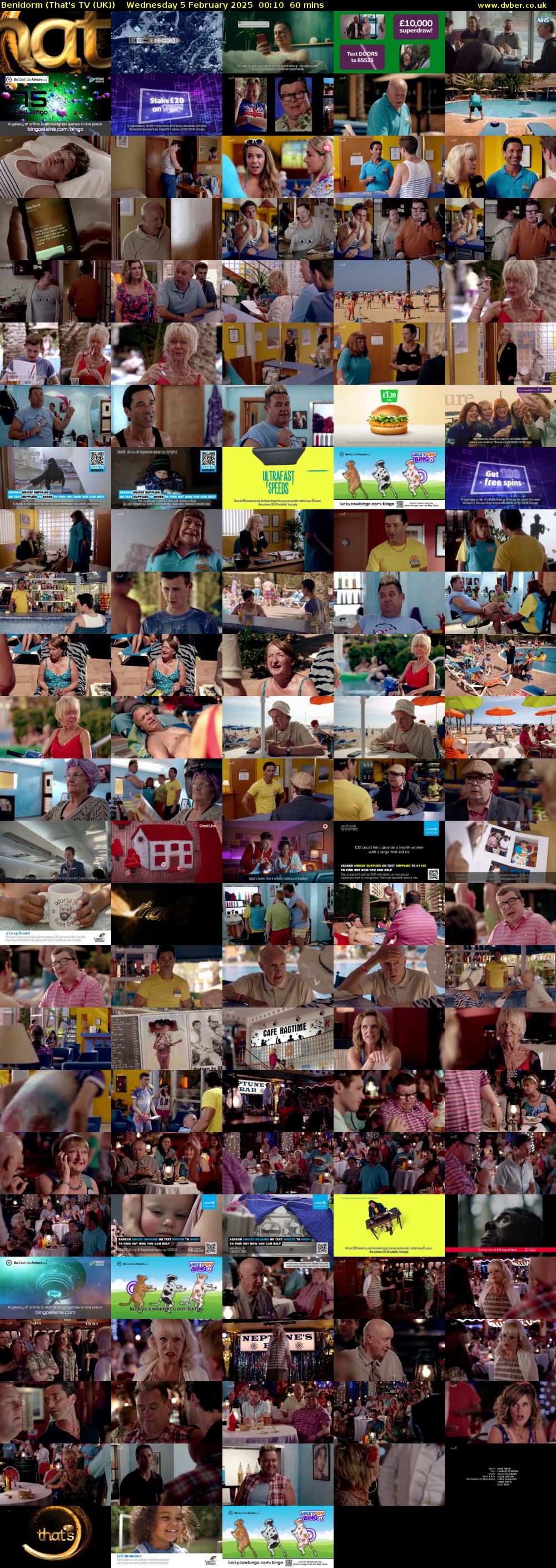 Benidorm (That's TV (UK)) Wednesday 5 February 2025 00:10 - 01:10
