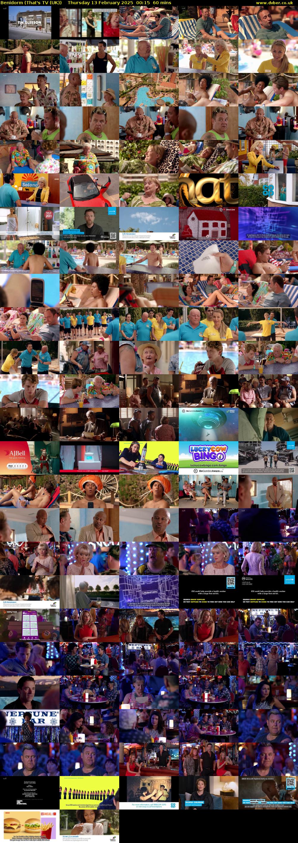 Benidorm (That's TV (UK)) Thursday 13 February 2025 00:15 - 01:15