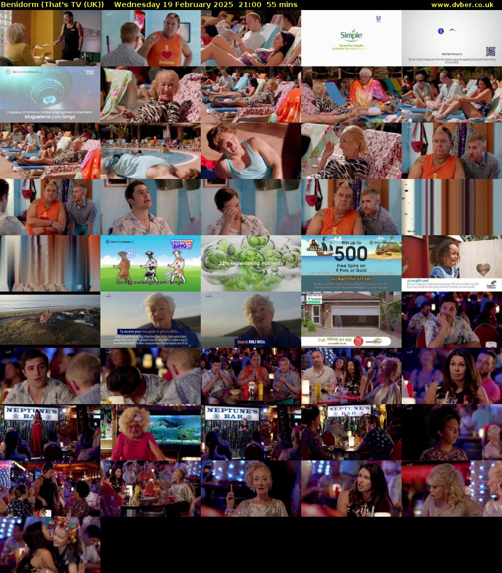 Benidorm (That's TV (UK)) Wednesday 19 February 2025 21:00 - 21:55