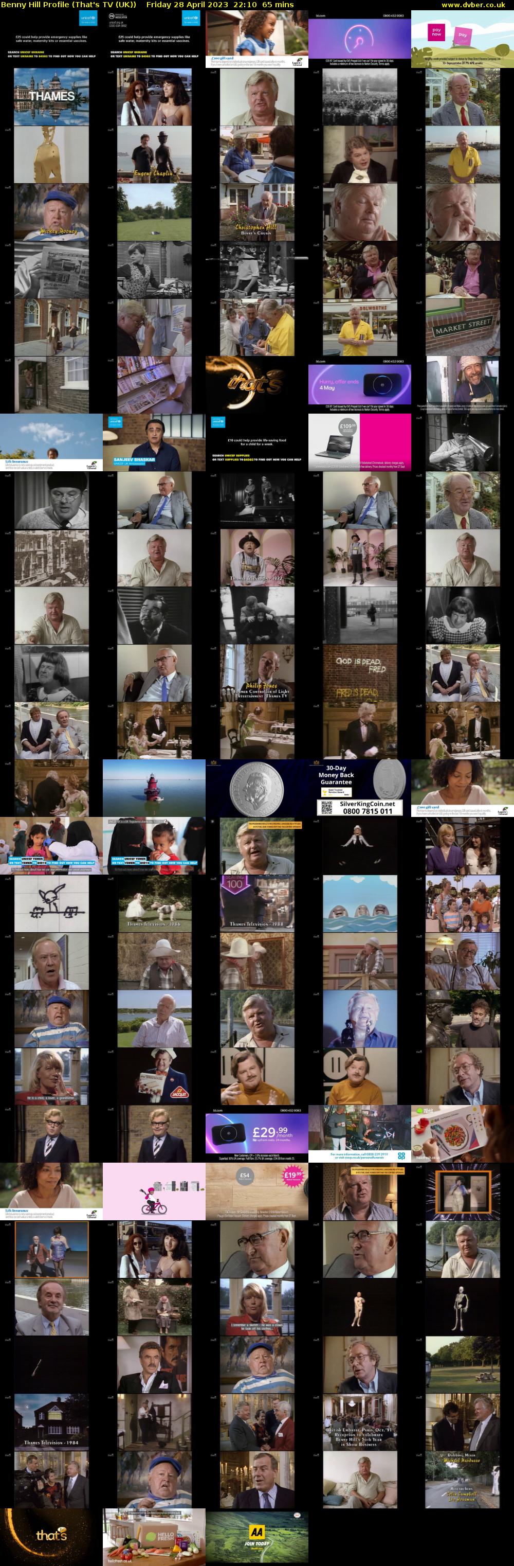 Benny Hill Profile (That's TV (UK)) Friday 28 April 2023 22:10 - 23:15
