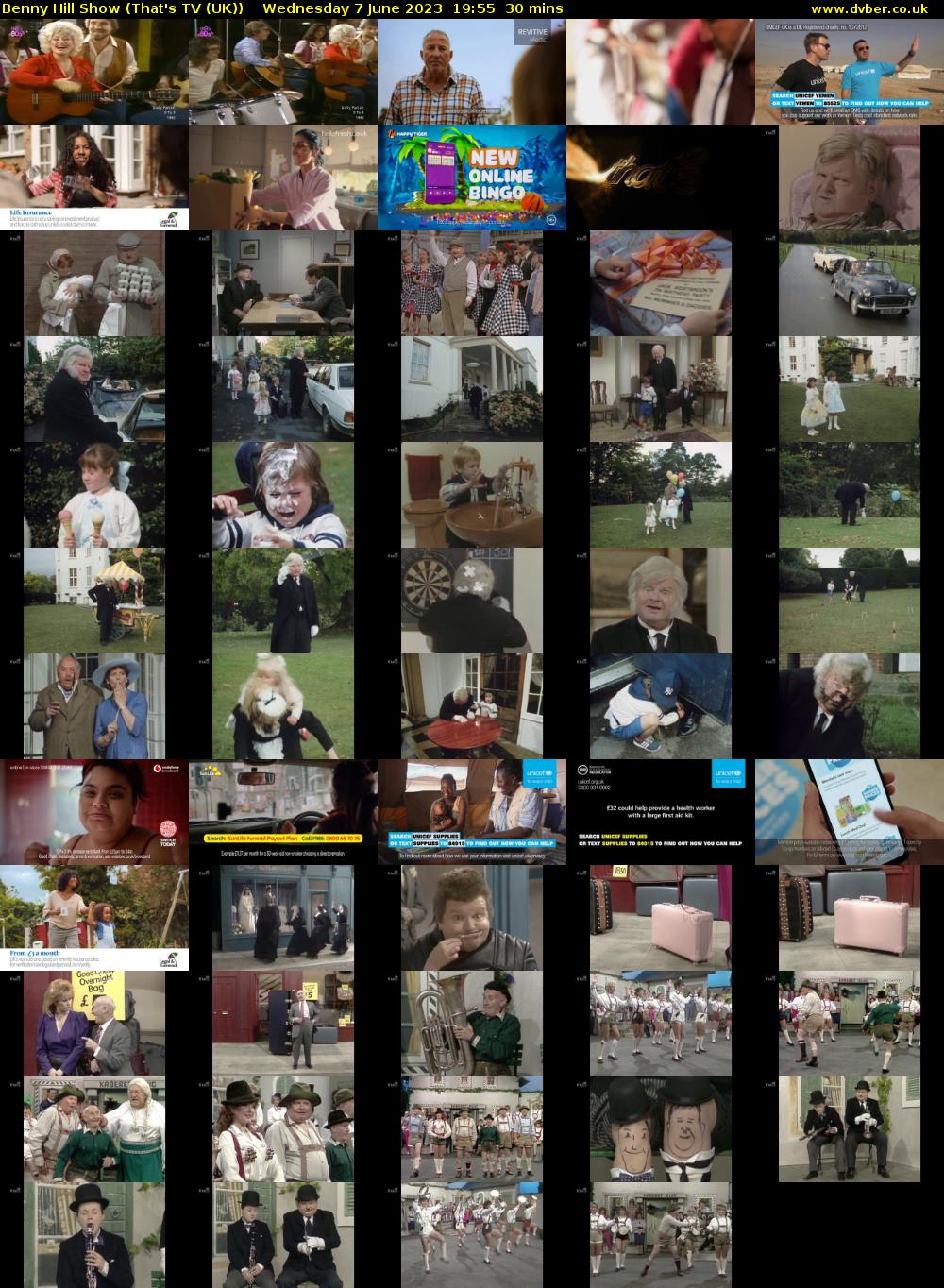 Benny Hill Show (That's TV (UK)) Wednesday 7 June 2023 19:55 - 20:25