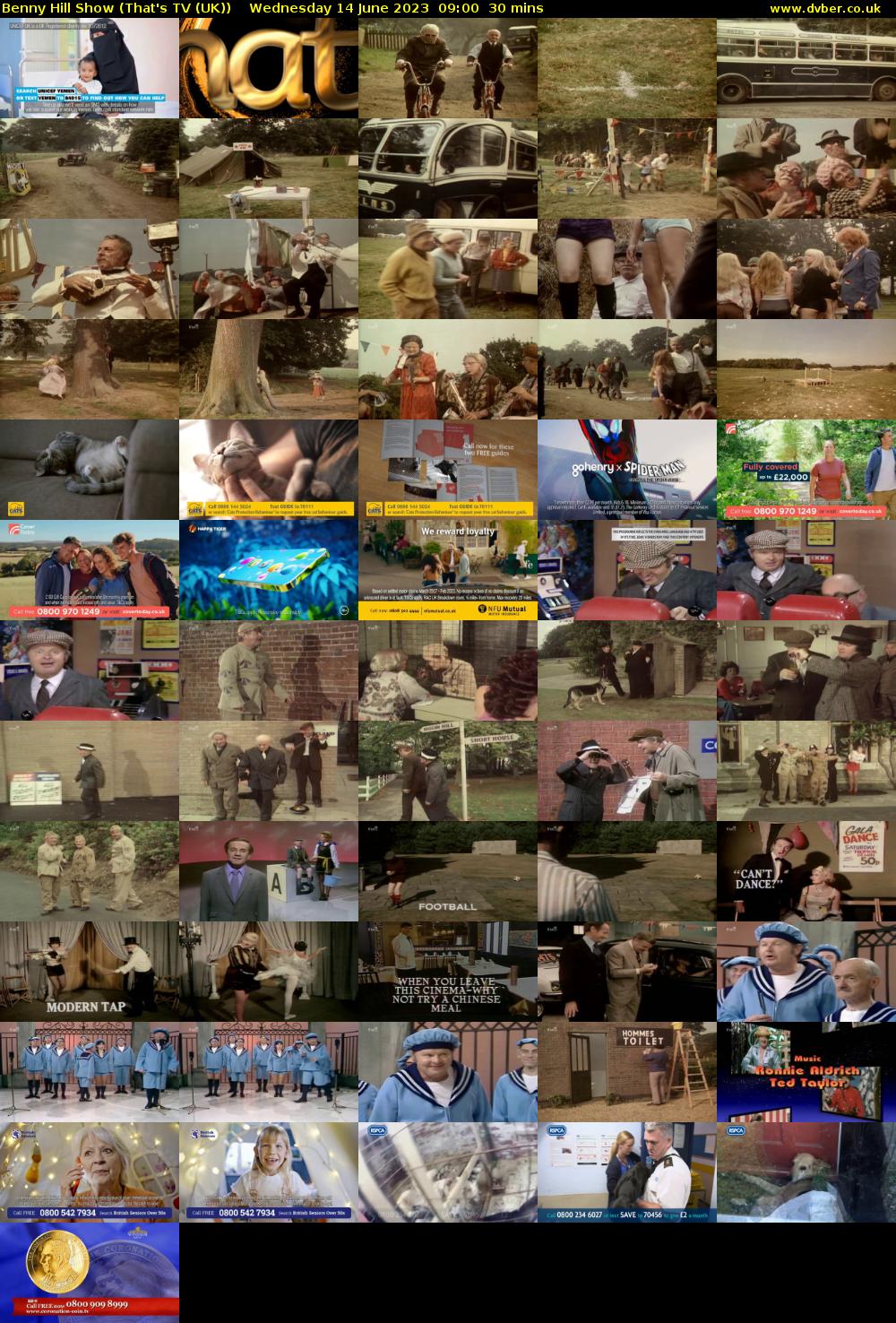 Benny Hill Show (That's TV (UK)) Wednesday 14 June 2023 09:00 - 09:30