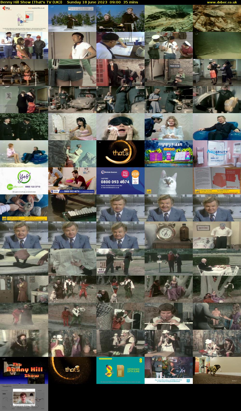 Benny Hill Show (That's TV (UK)) Sunday 18 June 2023 09:00 - 09:35