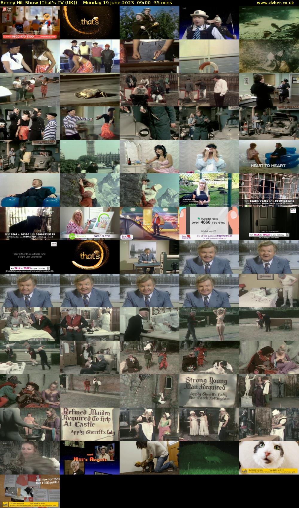 Benny Hill Show (That's TV (UK)) Monday 19 June 2023 09:00 - 09:35