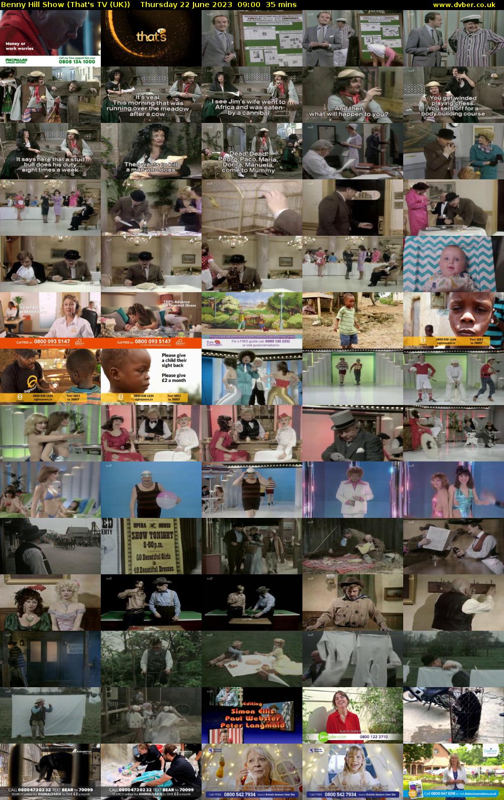 Benny Hill Show (That's TV (UK)) Thursday 22 June 2023 09:00 - 09:35