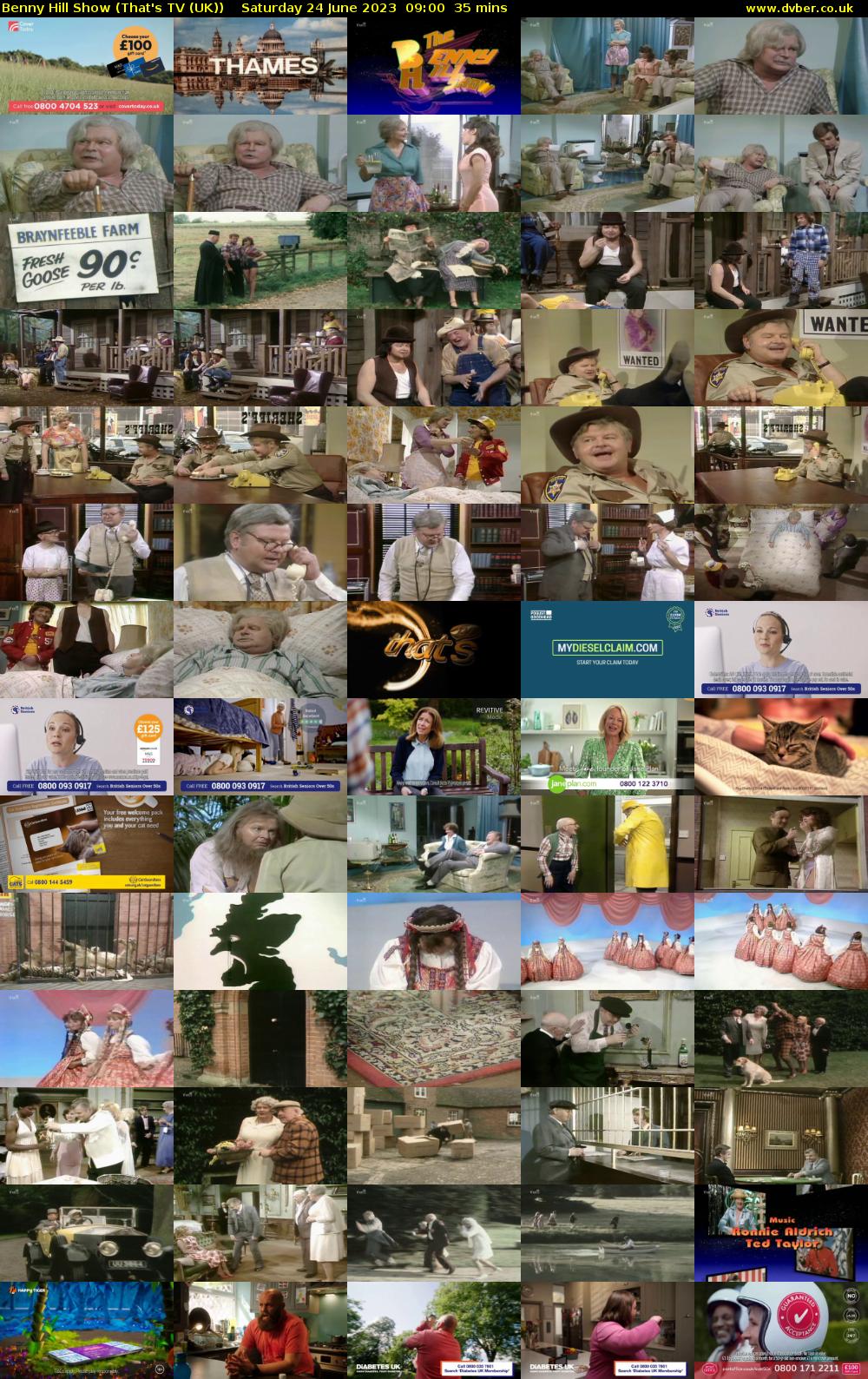 Benny Hill Show (That's TV (UK)) Saturday 24 June 2023 09:00 - 09:35