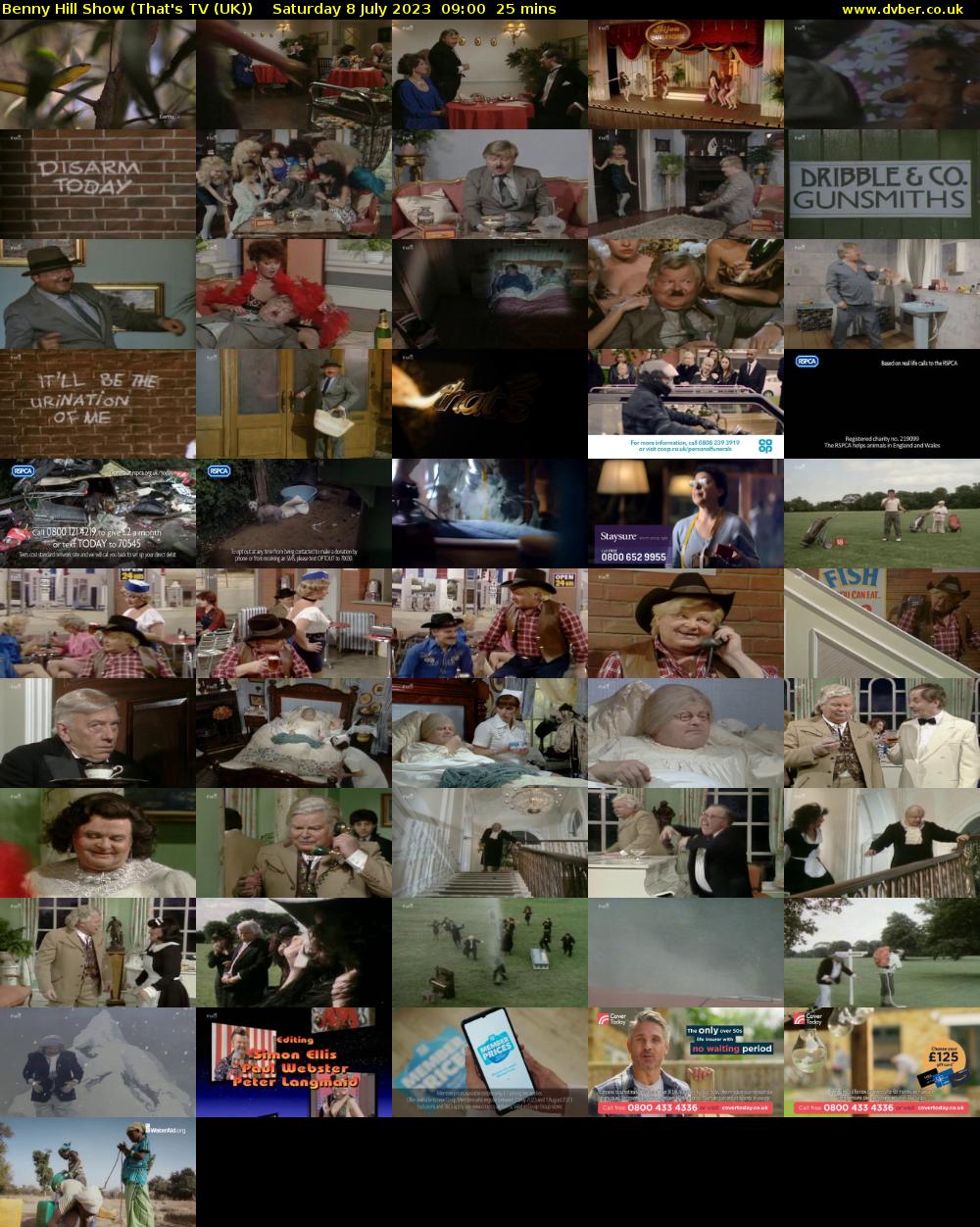 Benny Hill Show (That's TV (UK)) Saturday 8 July 2023 09:00 - 09:25