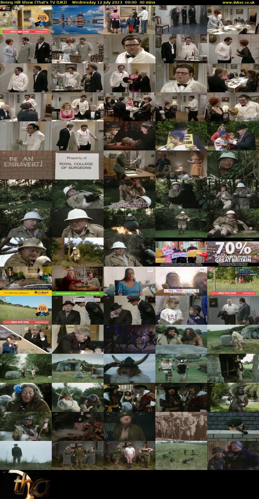Benny Hill Show (That's TV (UK)) Wednesday 12 July 2023 09:00 - 09:40
