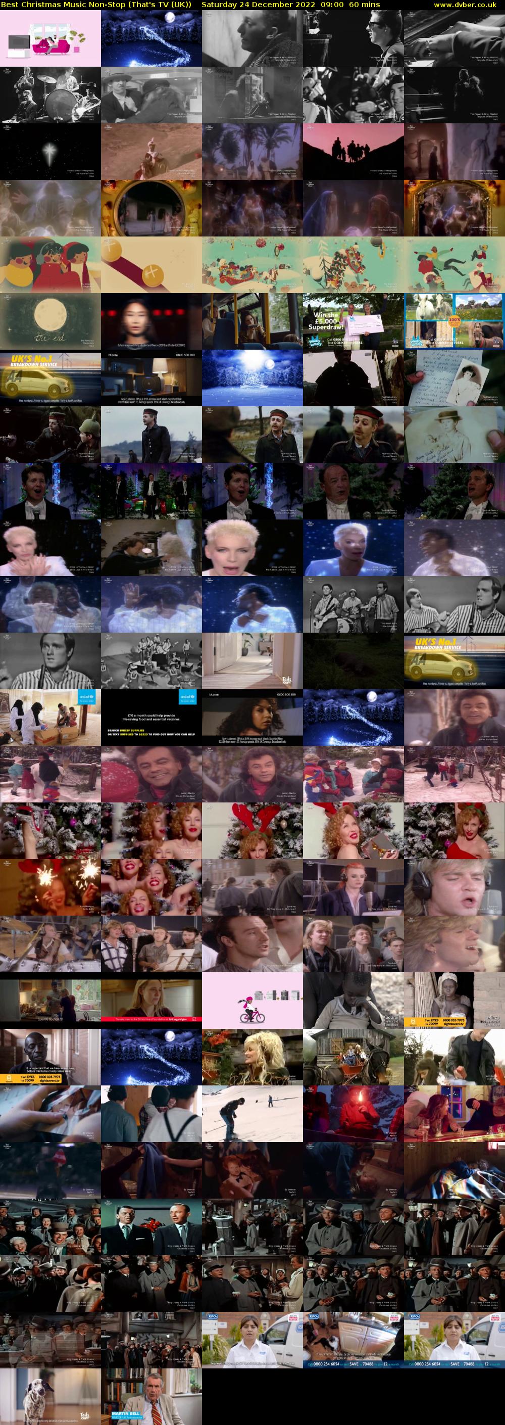 Best Christmas Music Non-Stop (That's TV (UK)) Saturday 24 December 2022 09:00 - 10:00