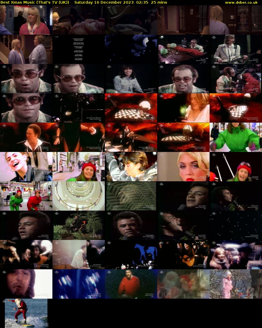 Best Xmas Music (That's TV (UK)) Saturday 16 December 2023 02:35 - 03:00