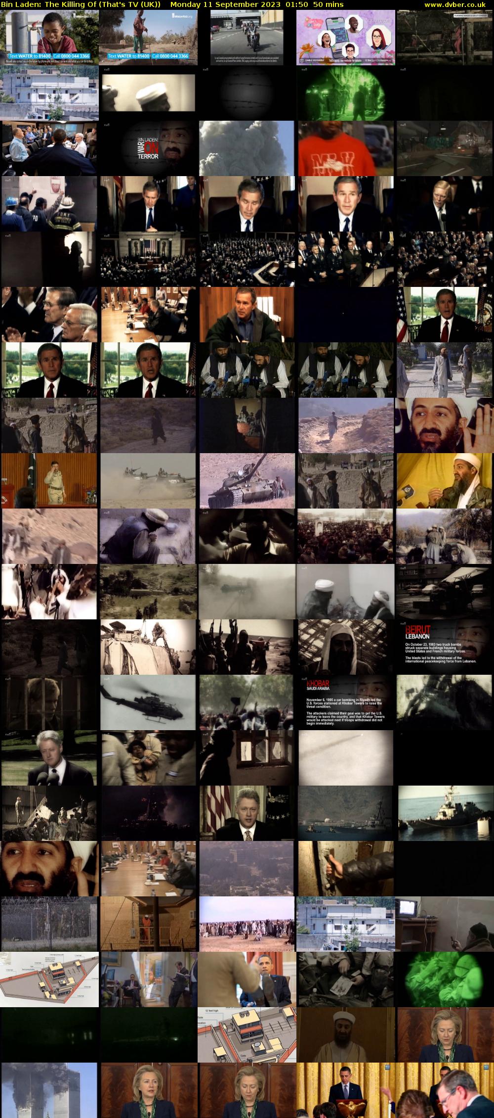 Bin Laden: The Killing Of (That's TV (UK)) Monday 11 September 2023 01:50 - 02:40