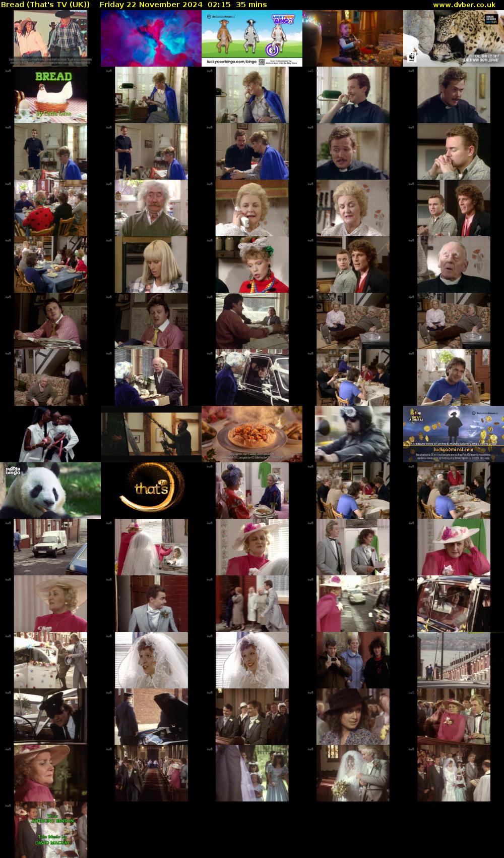 Bread (That's TV (UK)) Friday 22 November 2024 02:15 - 02:50