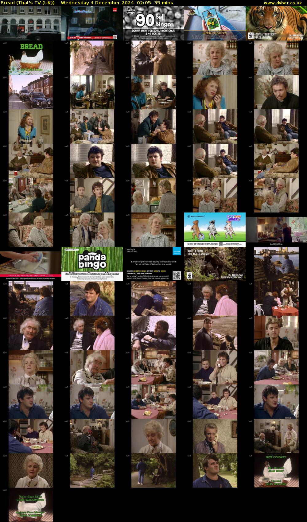 Bread (That's TV (UK)) Wednesday 4 December 2024 02:05 - 02:40
