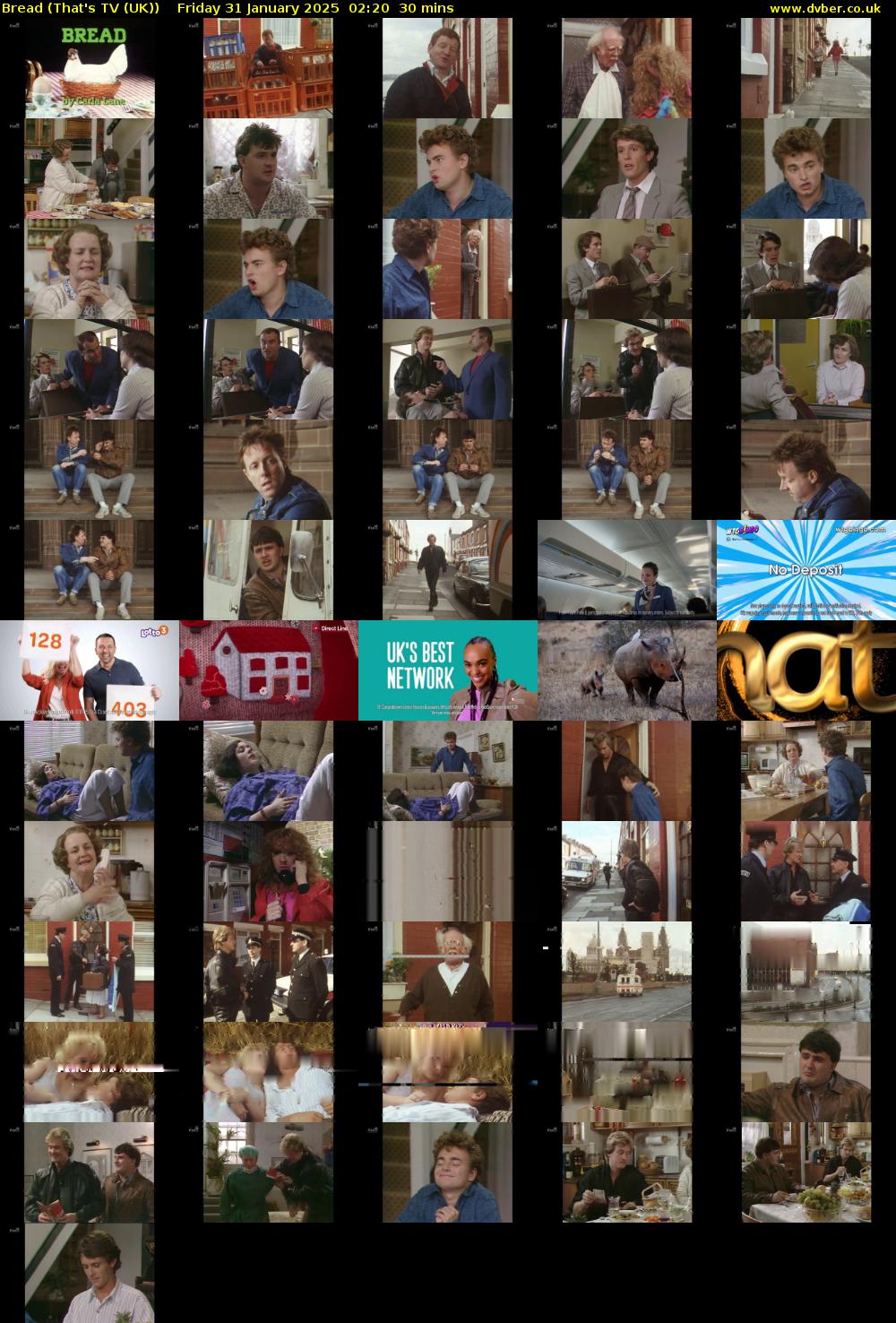 Bread (That's TV (UK)) Friday 31 January 2025 02:20 - 02:50