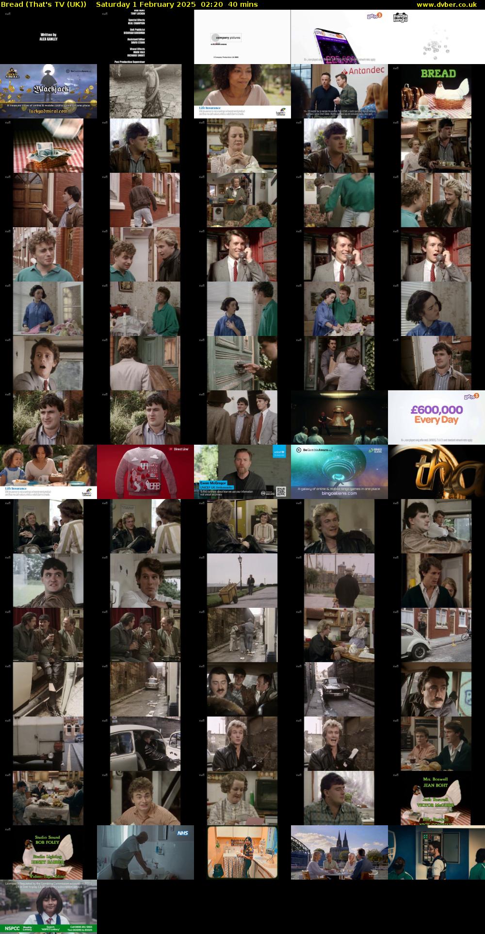 Bread (That's TV (UK)) Saturday 1 February 2025 02:20 - 03:00