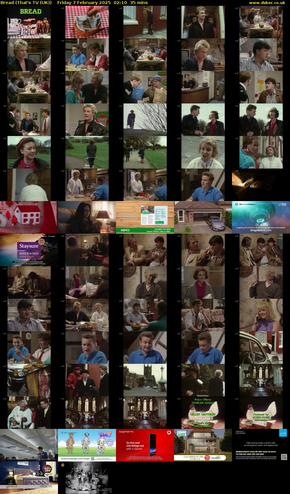 Bread (That's TV (UK)) Friday 7 February 2025 02:10 - 02:45