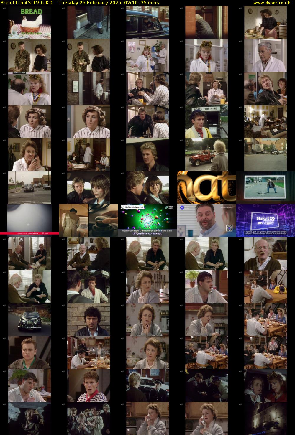 Bread (That's TV (UK)) Tuesday 25 February 2025 02:10 - 02:45