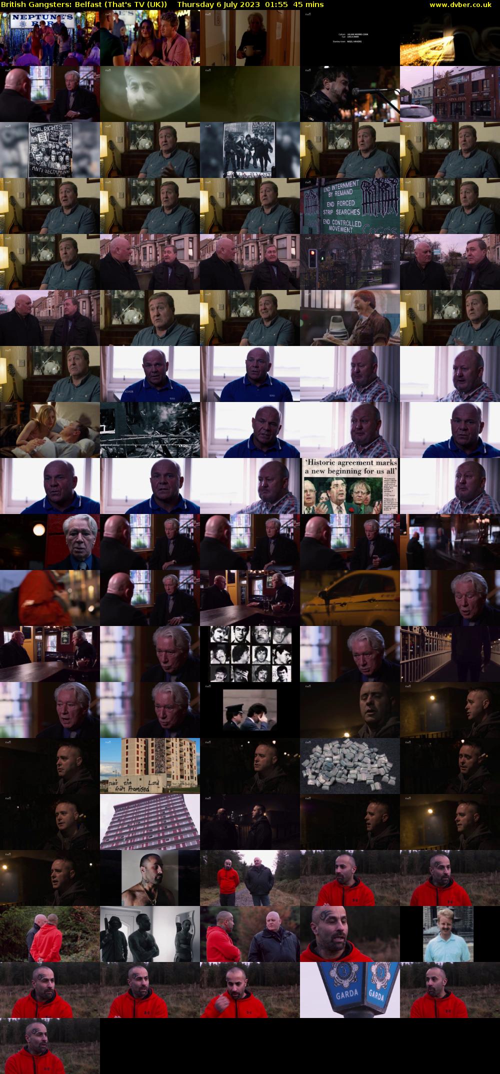 British Gangsters: Belfast (That's TV (UK)) Thursday 6 July 2023 01:55 - 02:40