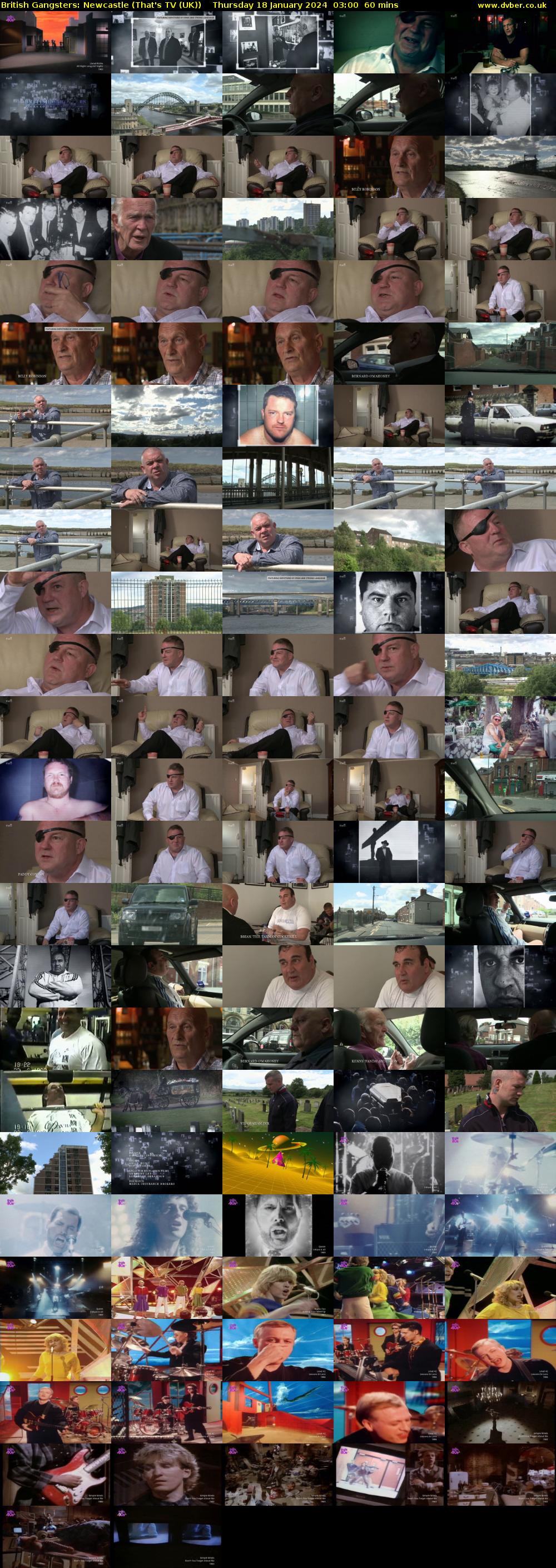 British Gangsters: Newcastle (That's TV (UK)) Thursday 18 January 2024 03:00 - 04:00