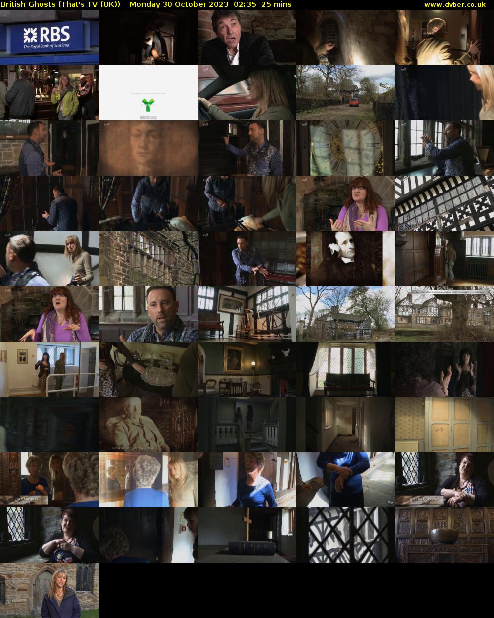 British Ghosts (That's TV (UK)) Monday 30 October 2023 02:35 - 03:00