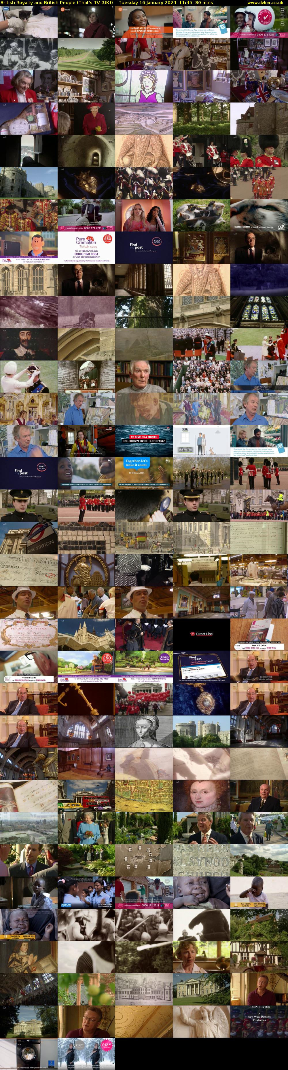 British Royalty and British People (That's TV (UK)) Tuesday 16 January 2024 11:45 - 13:05