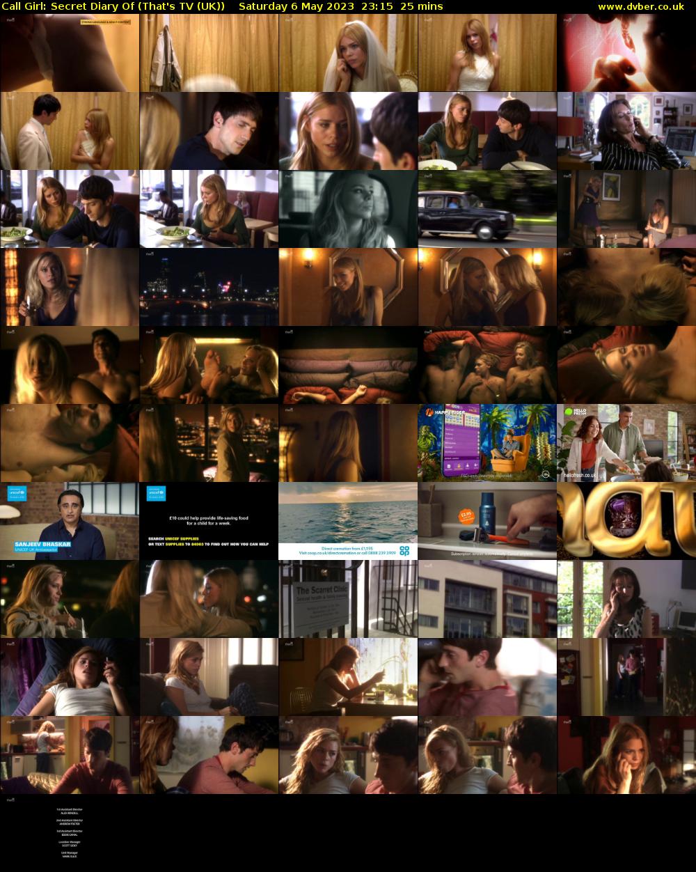 Call Girl: Secret Diary Of (That's TV (UK)) Saturday 6 May 2023 23:15 - 23:40