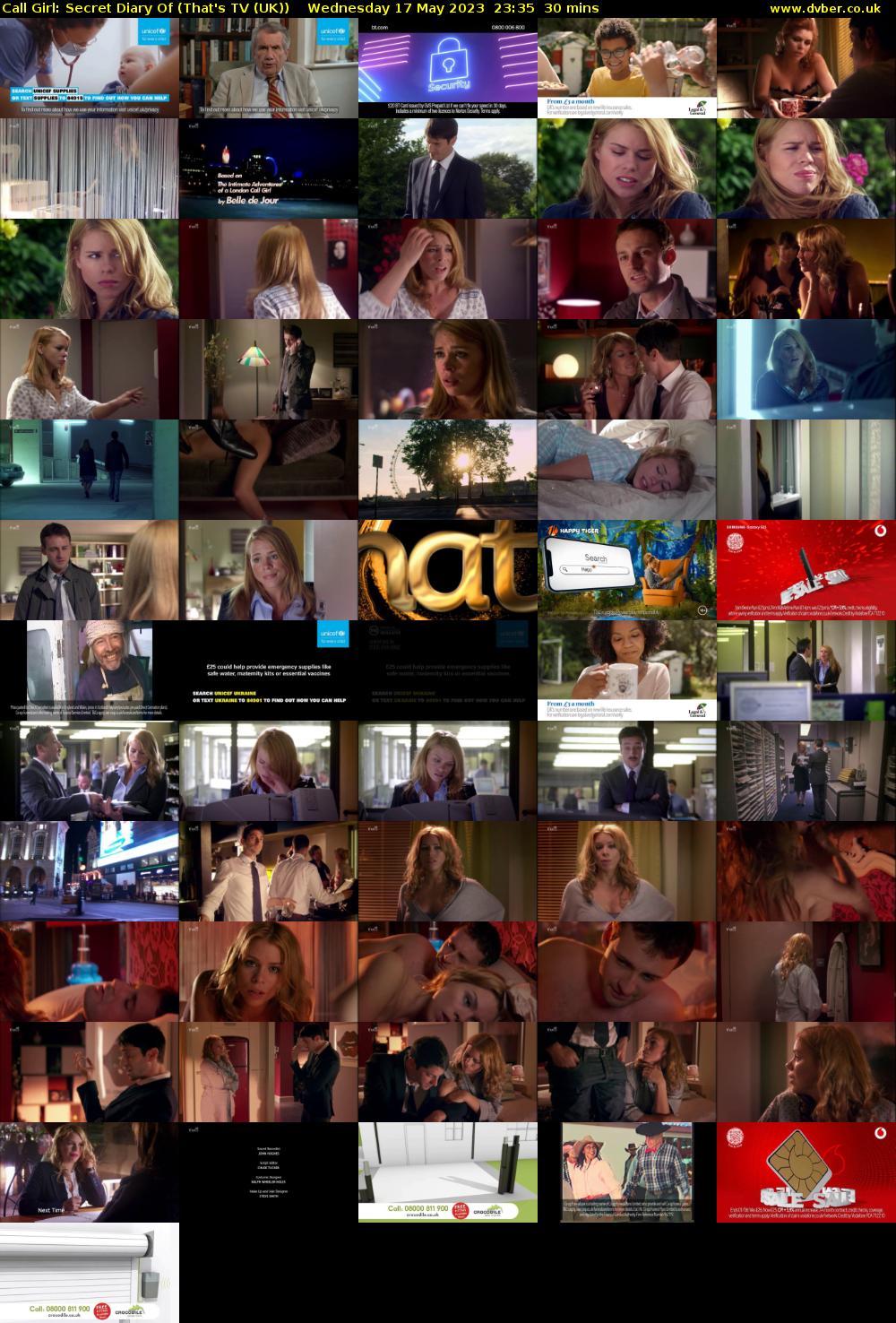 Call Girl: Secret Diary Of (That's TV (UK)) Wednesday 17 May 2023 23:35 - 00:05