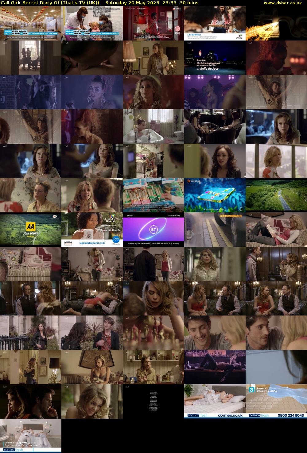 Call Girl: Secret Diary Of (That's TV (UK)) Saturday 20 May 2023 23:35 - 00:05