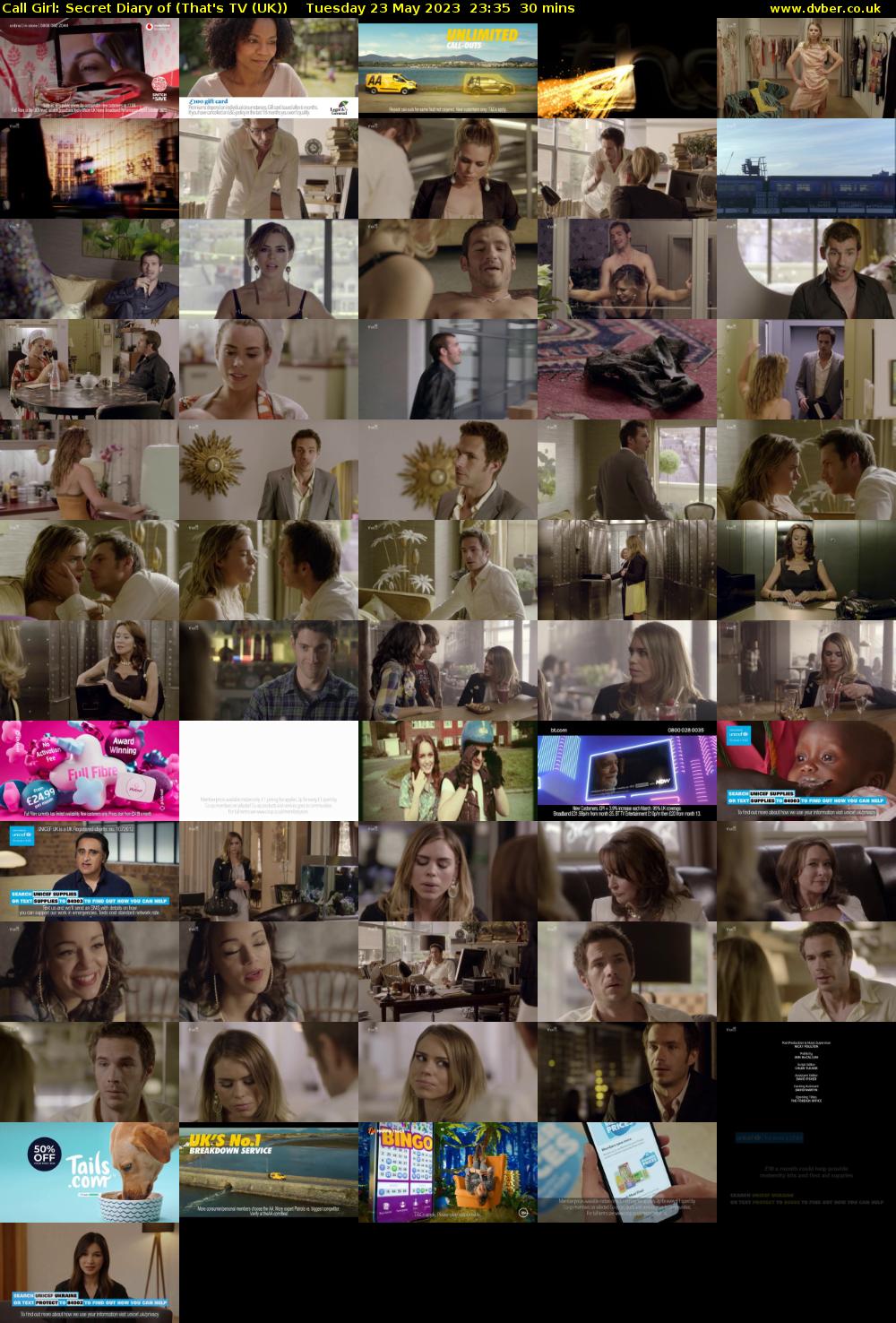 Call Girl: Secret Diary Of (That's TV (UK)) Tuesday 23 May 2023 23:35 - 00:05