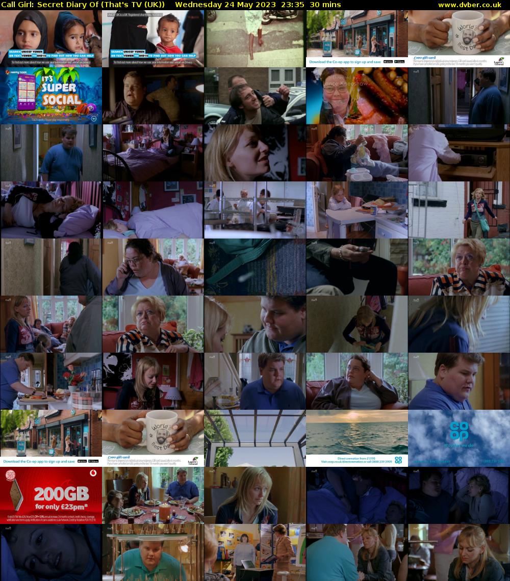 Call Girl: Secret Diary Of (That's TV (UK)) Wednesday 24 May 2023 23:35 - 00:05