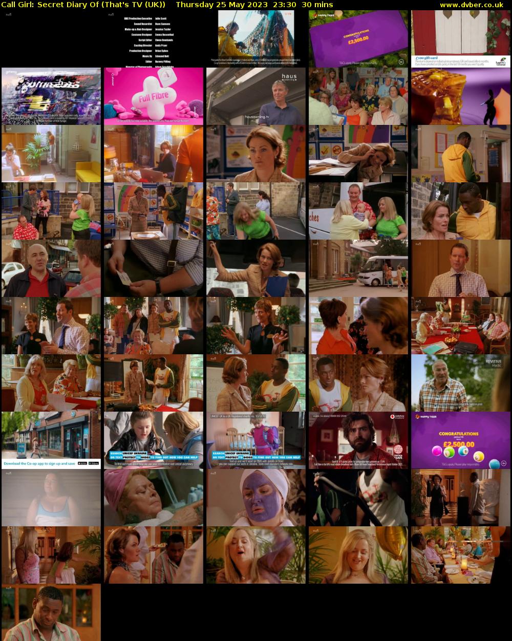Call Girl: Secret Diary Of (That's TV (UK)) Thursday 25 May 2023 23:30 - 00:00