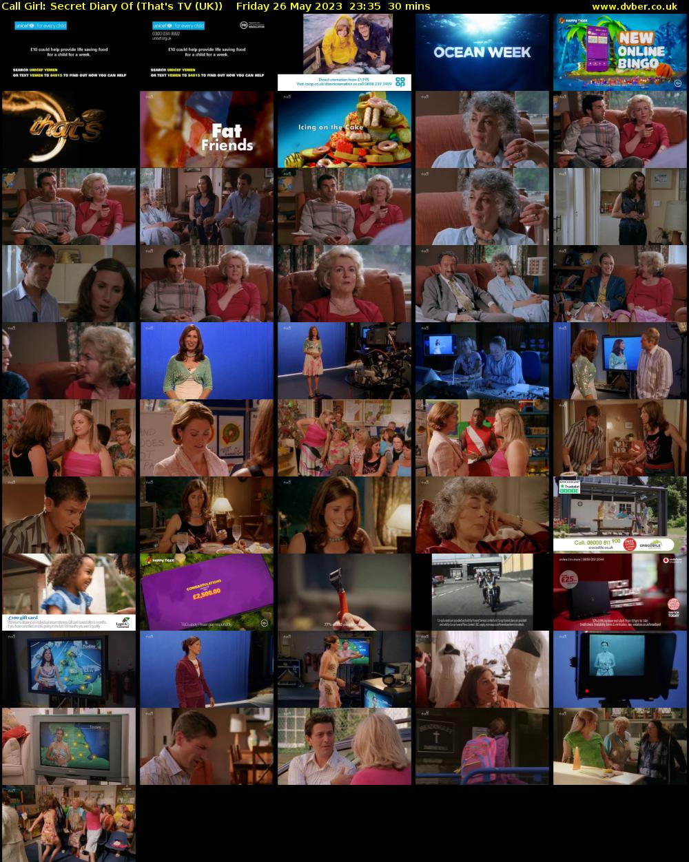 Call Girl: Secret Diary Of (That's TV (UK)) Friday 26 May 2023 23:35 - 00:05