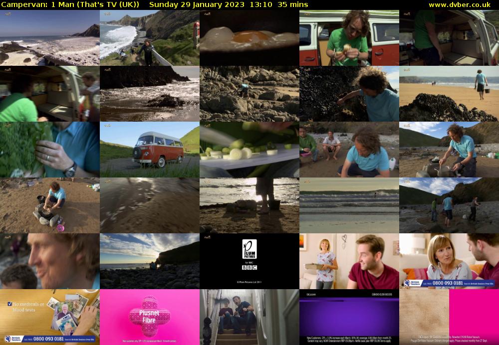 Campervan: 1 Man (That's TV (UK)) Sunday 29 January 2023 13:10 - 13:45