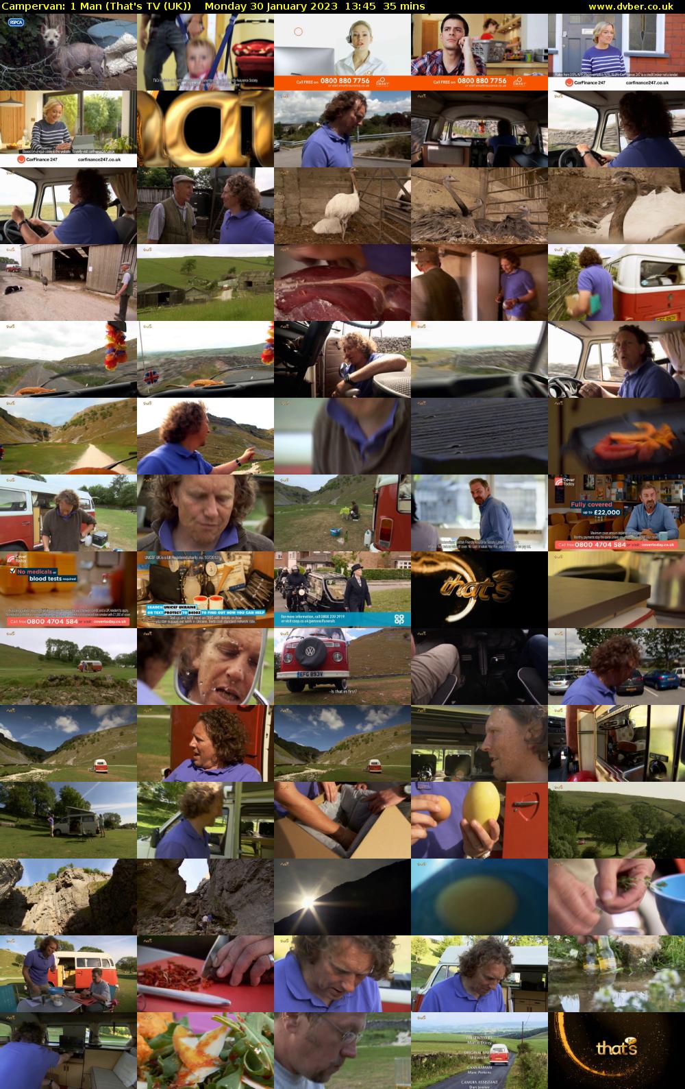 Campervan: 1 Man (That's TV (UK)) Monday 30 January 2023 13:45 - 14:20