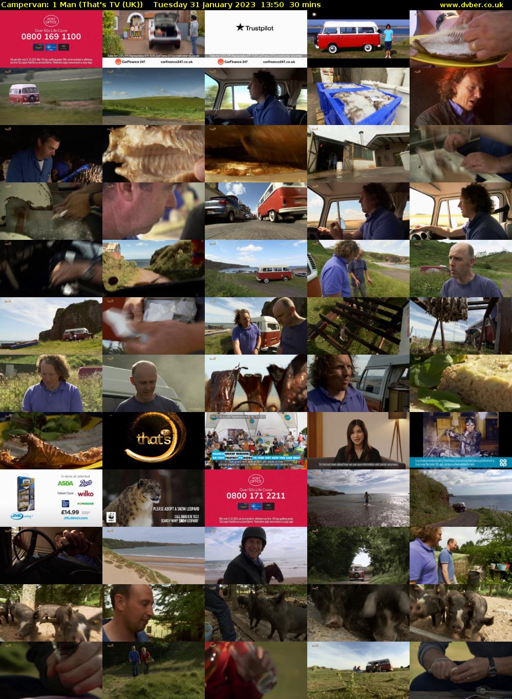 Campervan: 1 Man (That's TV (UK)) Tuesday 31 January 2023 13:50 - 14:20