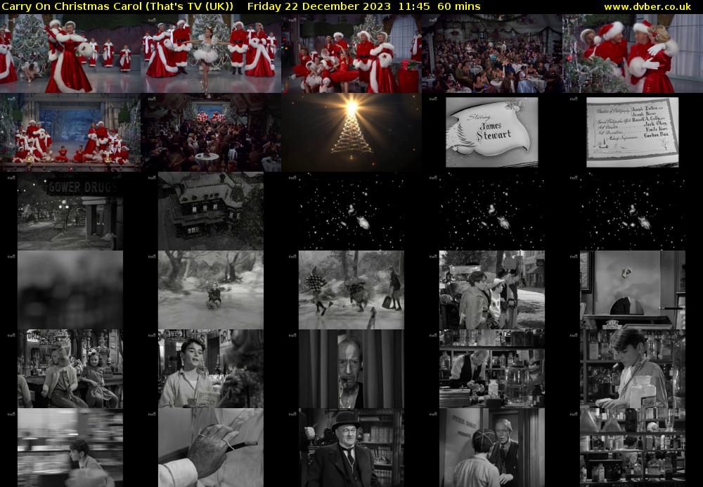 Carry On Christmas Carol (That's TV (UK)) Friday 22 December 2023 11:45 - 12:45