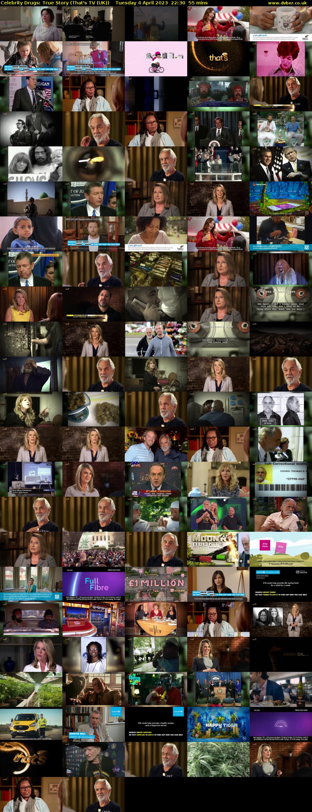 Celebrity Drugs: True Story (That's TV (UK)) Tuesday 4 April 2023 22:30 - 23:25