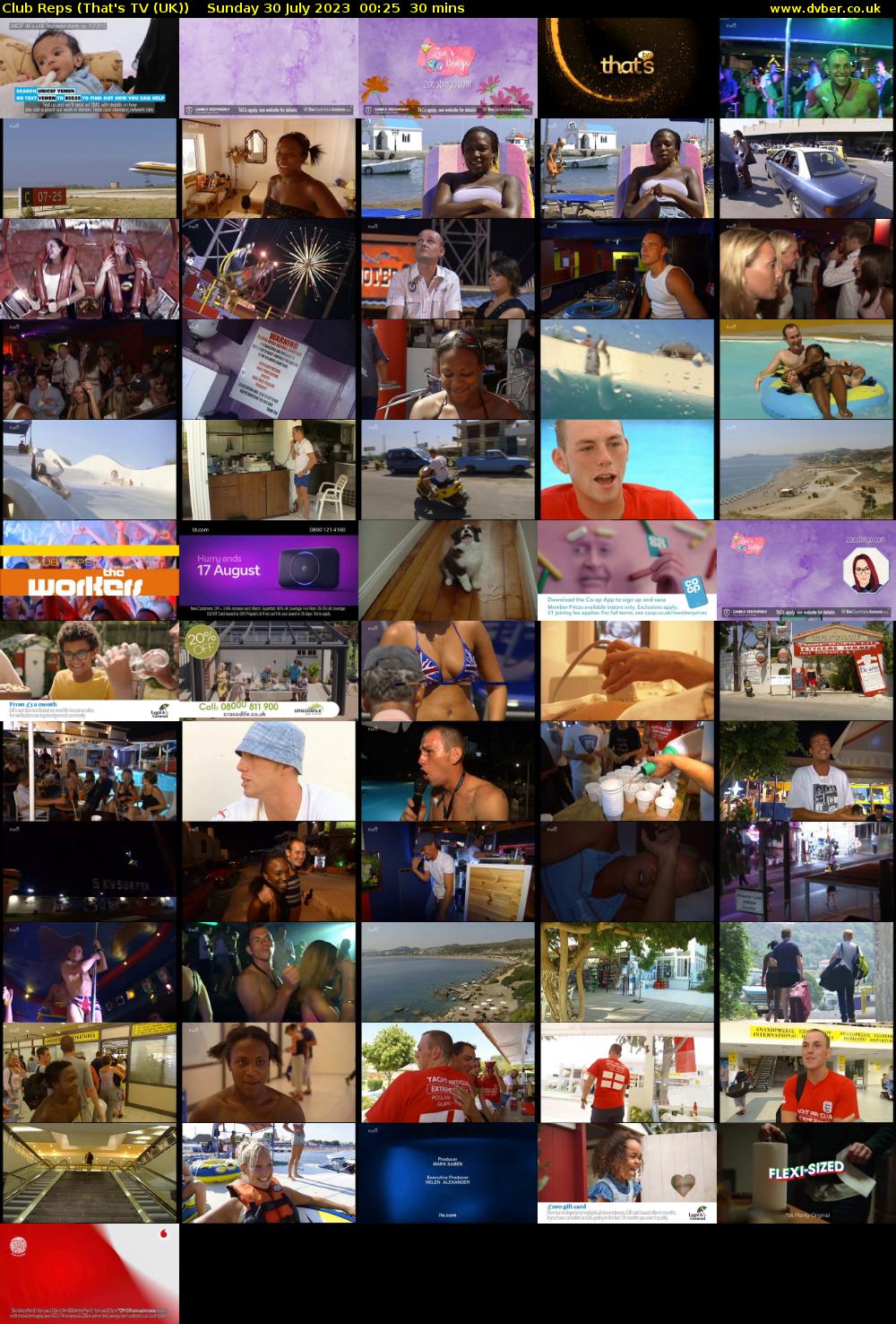 Club Reps (That's TV (UK)) Sunday 30 July 2023 00:25 - 00:55