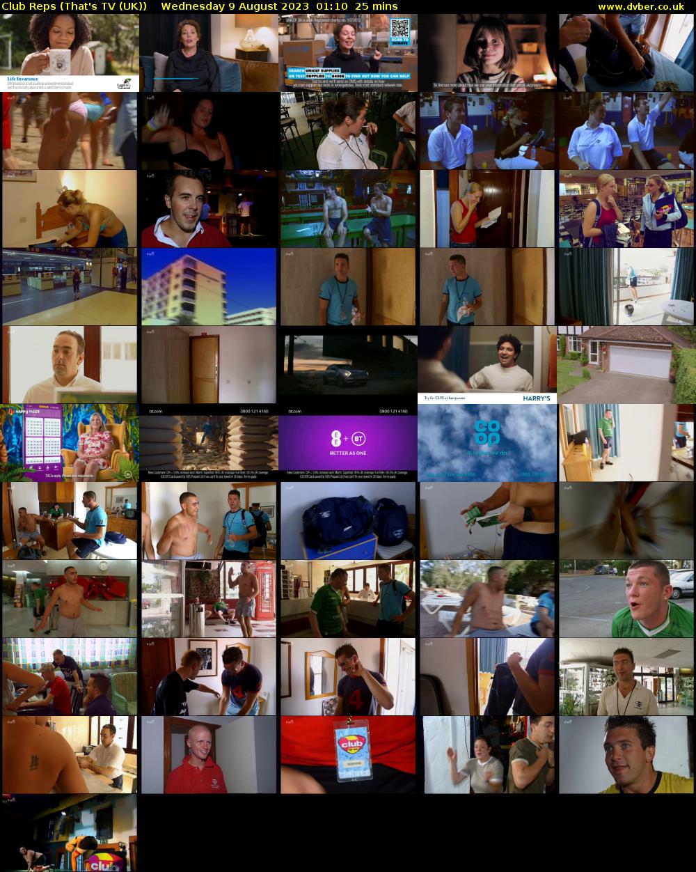 Club Reps (That's TV (UK)) Wednesday 9 August 2023 01:10 - 01:35
