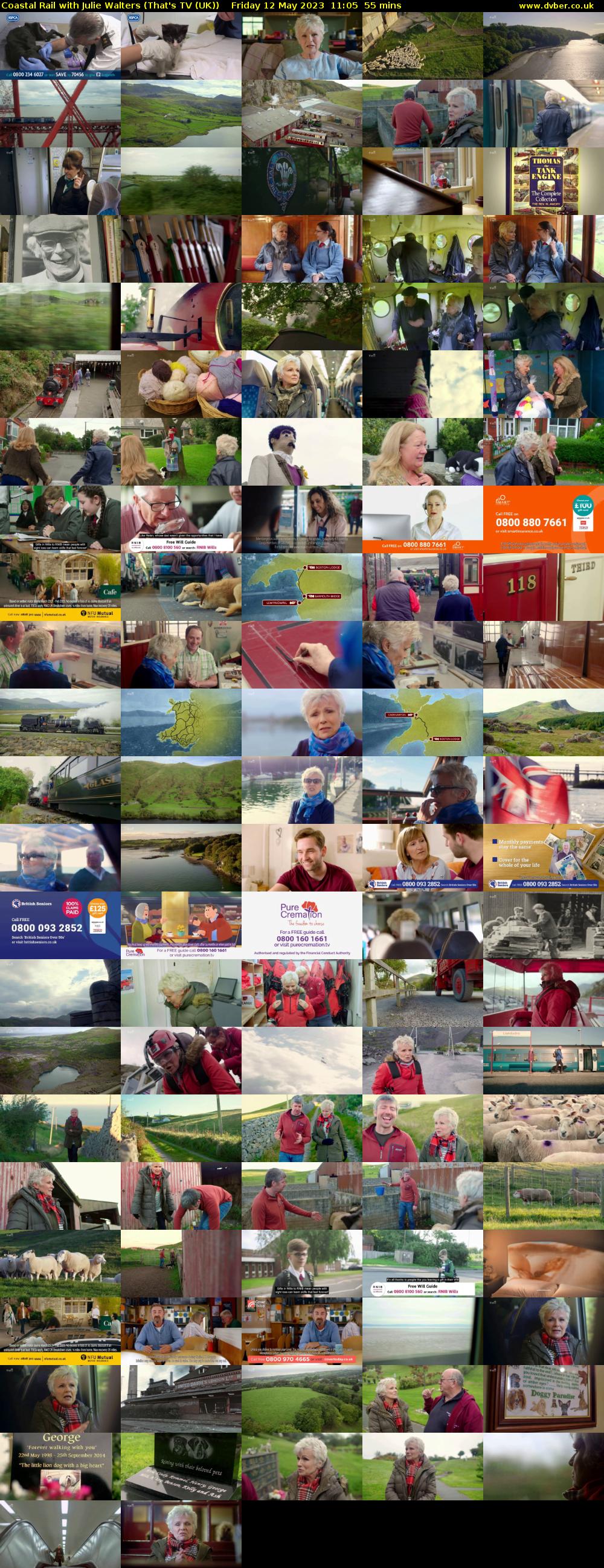 Coastal Rail with Julie Walters (That's TV (UK)) Friday 12 May 2023 11:05 - 12:00