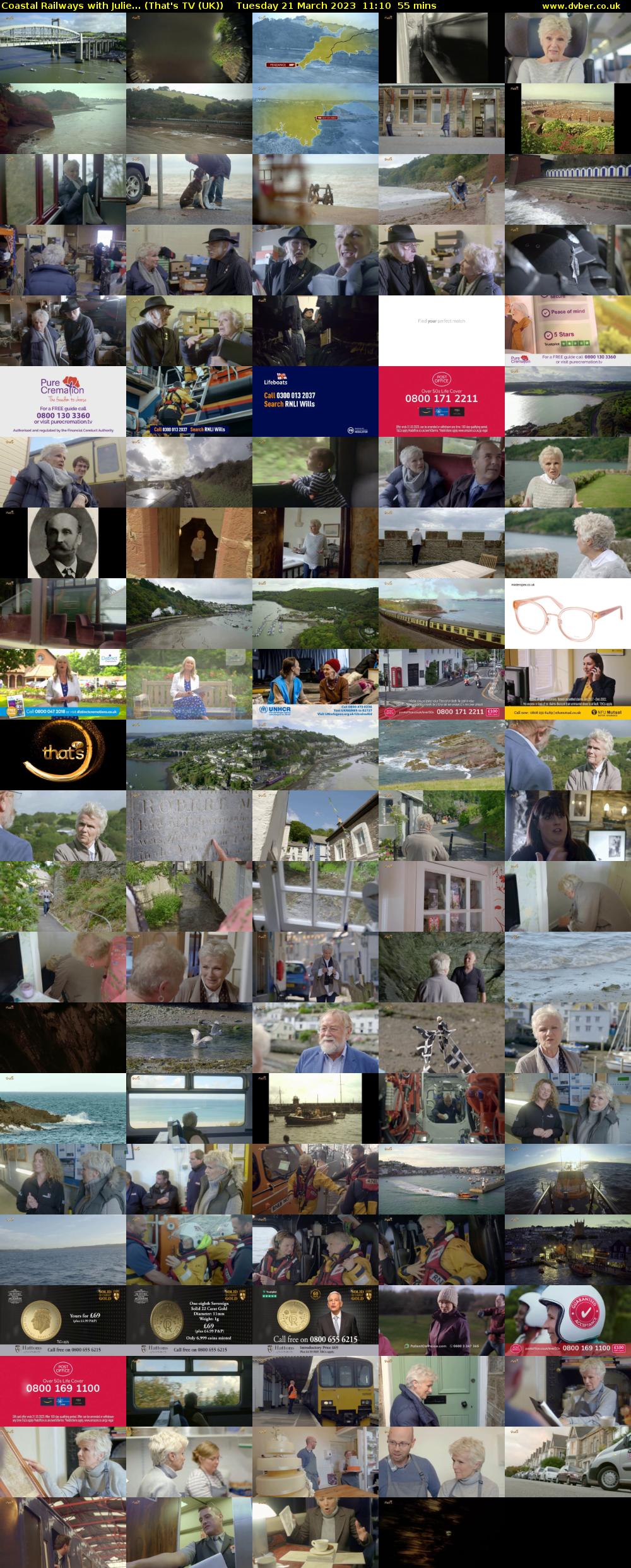 Coastal Railways with Julie... (That's TV (UK)) Tuesday 21 March 2023 11:10 - 12:05