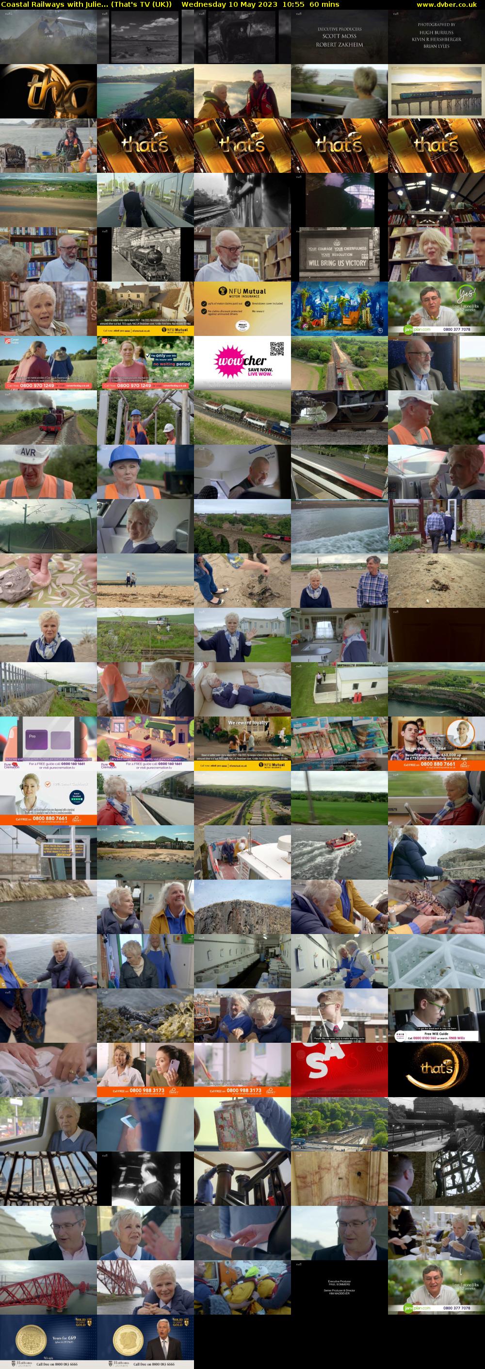 Coastal Railways with Julie... (That's TV (UK)) Wednesday 10 May 2023 10:55 - 11:55
