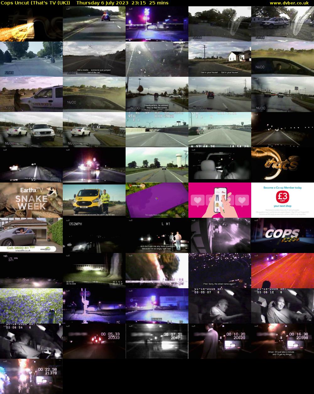 Cops Uncut (That's TV (UK)) Thursday 6 July 2023 23:15 - 23:40