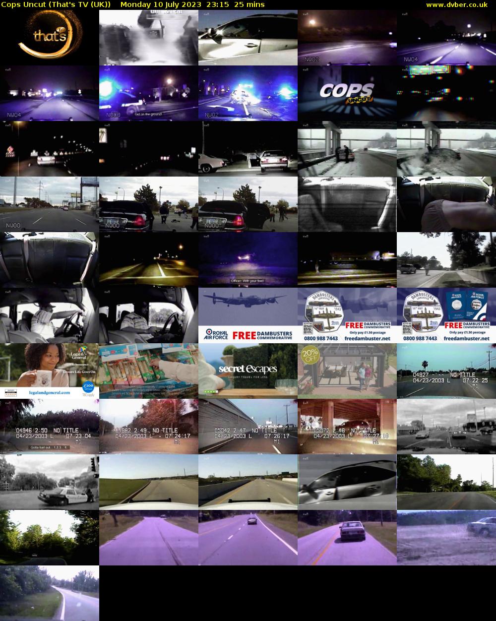 Cops Uncut (That's TV (UK)) Monday 10 July 2023 23:15 - 23:40