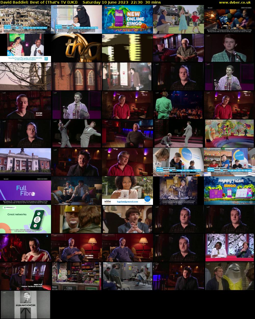 David Baddiel: Best of (That's TV (UK)) Saturday 10 June 2023 22:30 - 23:00
